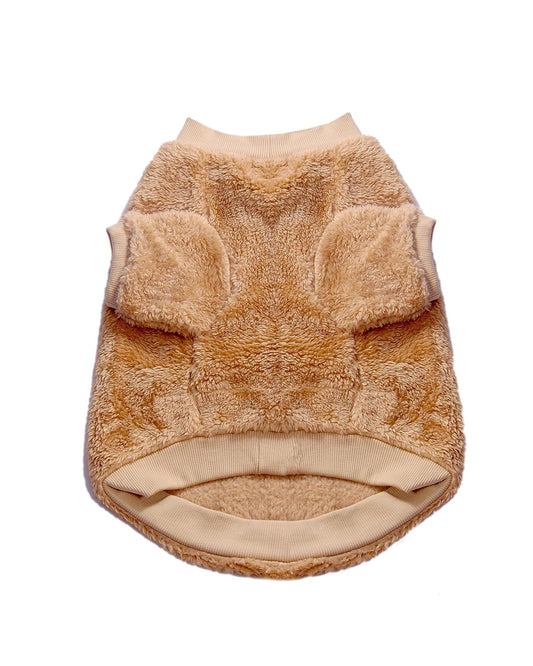 Petsnugs Camel Furry Sweater for Cats