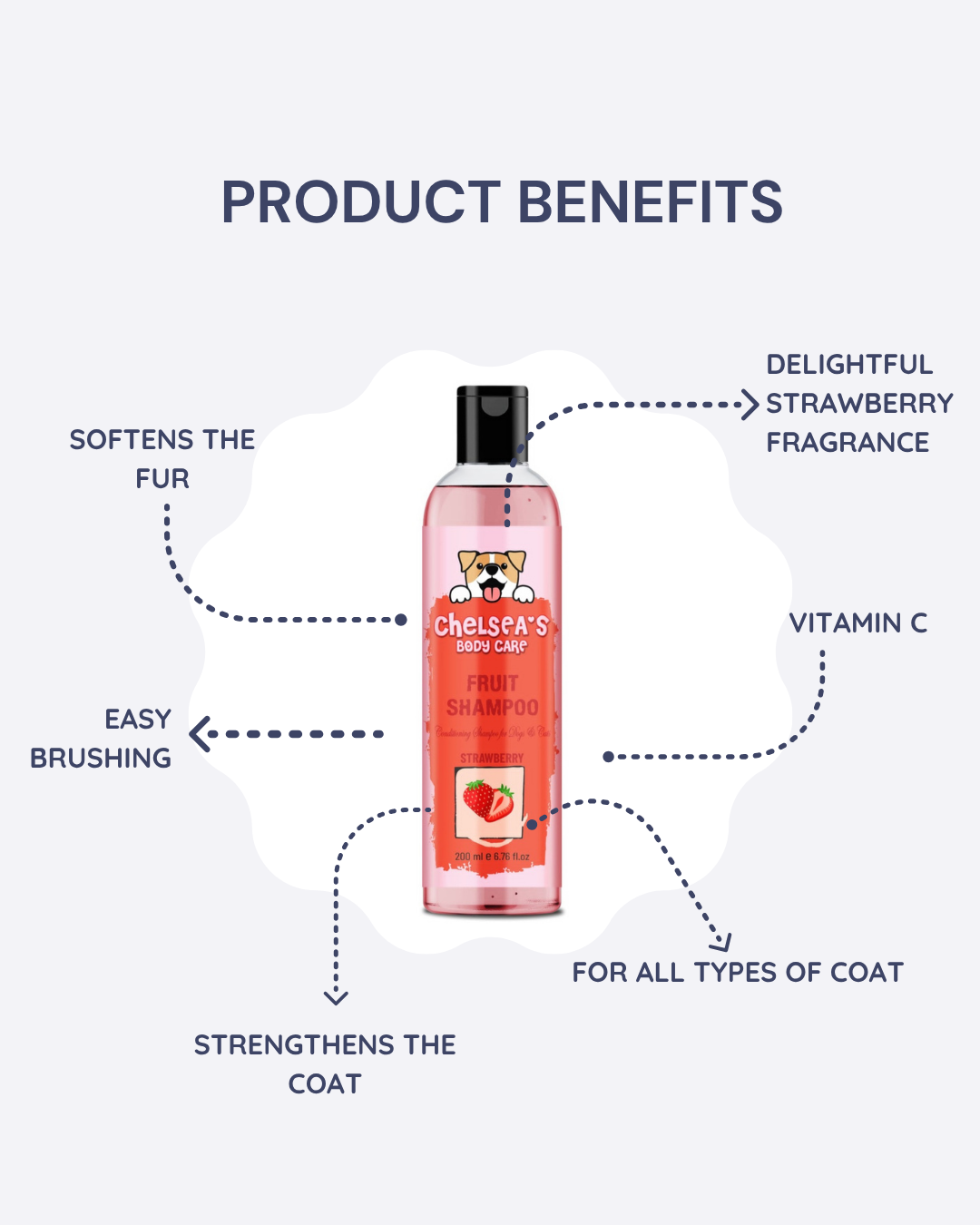 Dog Strawberry Shampoo - 200 ml