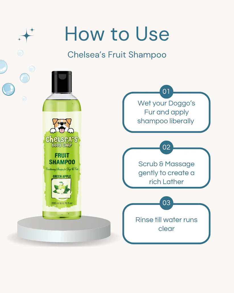 Pet Shampoo Combo – Strawberry & Green Apple – 2 x 200ml