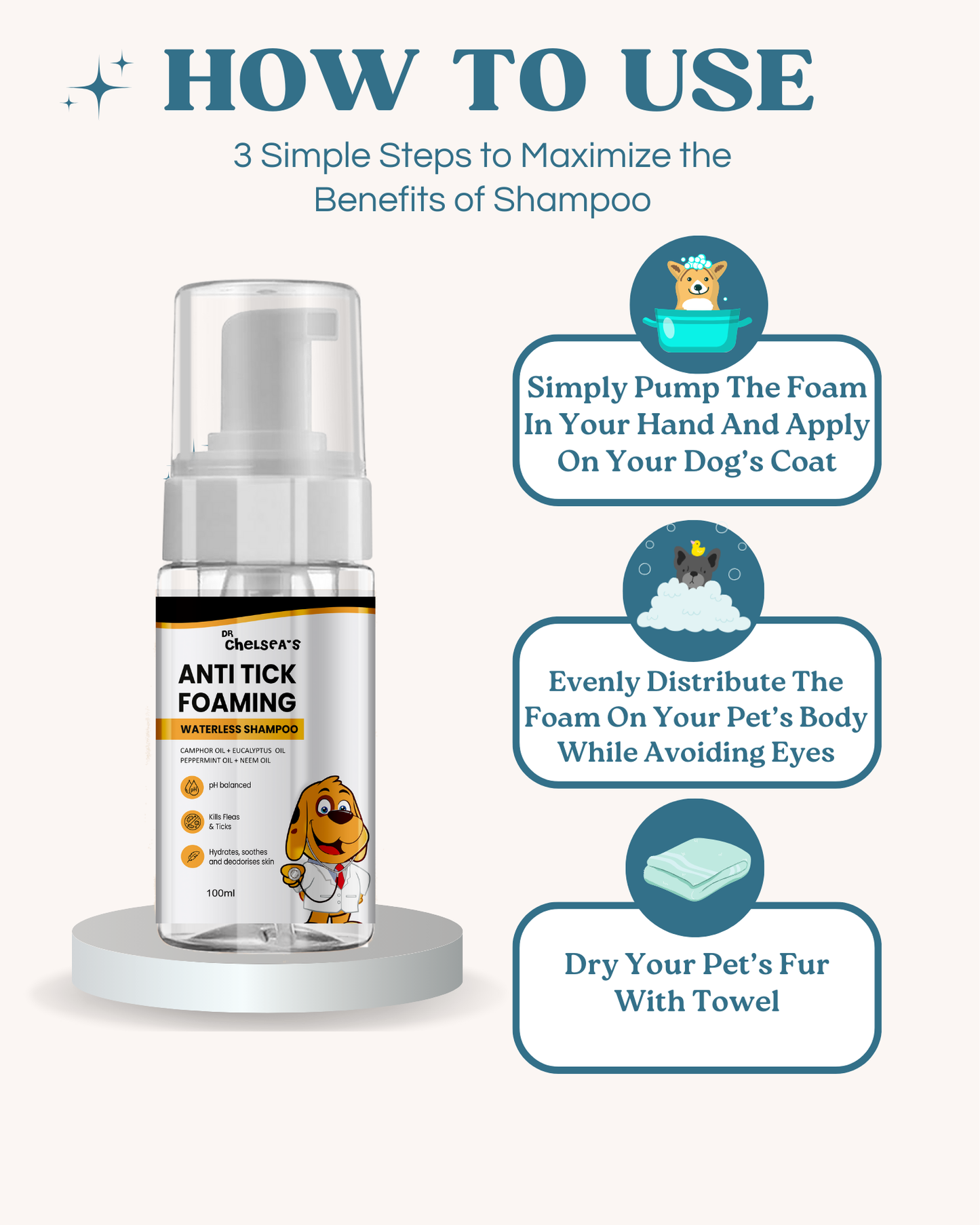 Dr Chelsea Foaming Waterless Shampoo - 100 mL