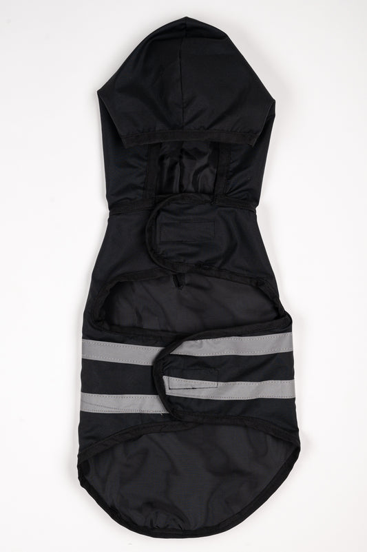 Black Reflective Raincoat for cats
