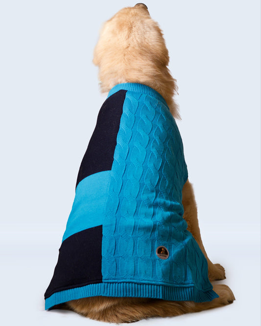 Petsnugs Half Cable Half Jacquard Sweater for Dogs