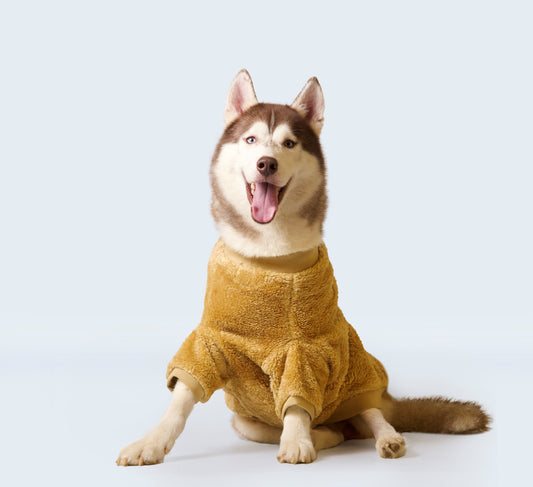 Petsnugs Camel Furry Sweater for Dogs