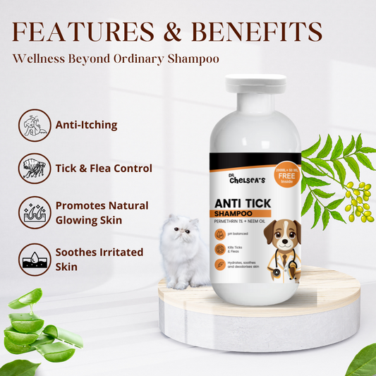 Dr Chelsea Anti Tick Shampoo - 250 mL