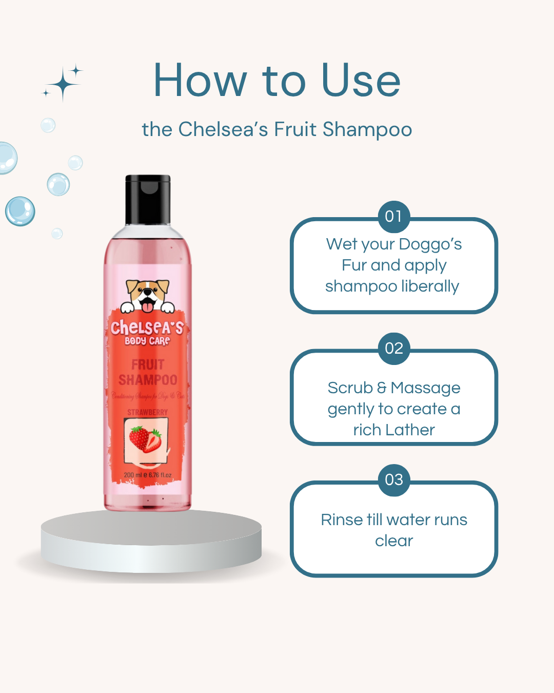 Dog Strawberry Shampoo - 200 ml