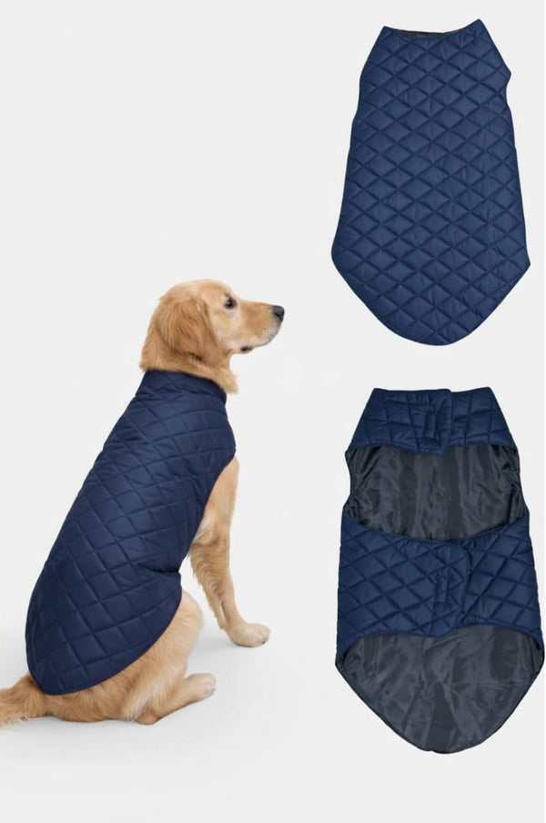 Petsnugs Navy Blue Puffer Quilted Jacket