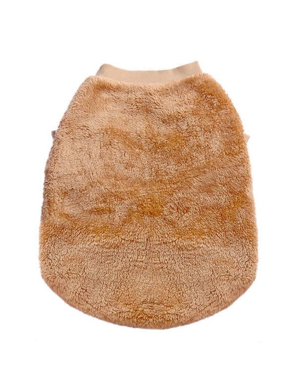 Petsnugs Camel Furry Sweater for Cats
