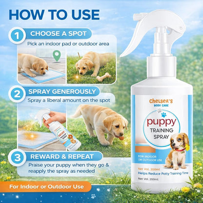 Chelsea’s Body Care Puppy Training Spray (Potty Training Aid for Puppies)