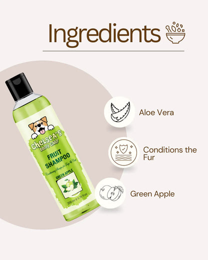 Chelsea's Shampoo Set Of 3 || Orange, Strawberry, Green Apple Fruit Shampoo - 200ml each