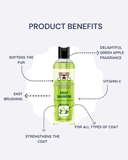 Chelsea's Shampoo Set Of 3 || Orange, Strawberry, Green Apple Fruit Shampoo - 200ml each