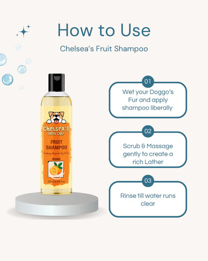 Orange Fruit Shampoo & Cologne Dog Perfume Spray Combo (200ml + 100 ml )
