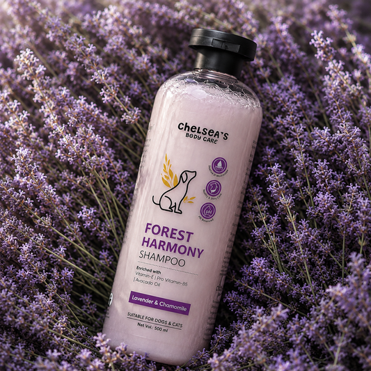 Chelsea's Body Care Forest Harmony Dog & Cat Shampoo 500ml | Lavender & Chamomile | pH Balanced