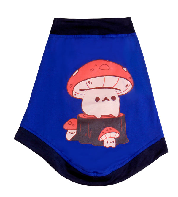 Petsnugs Blue Shrooms T-shirt for Cats