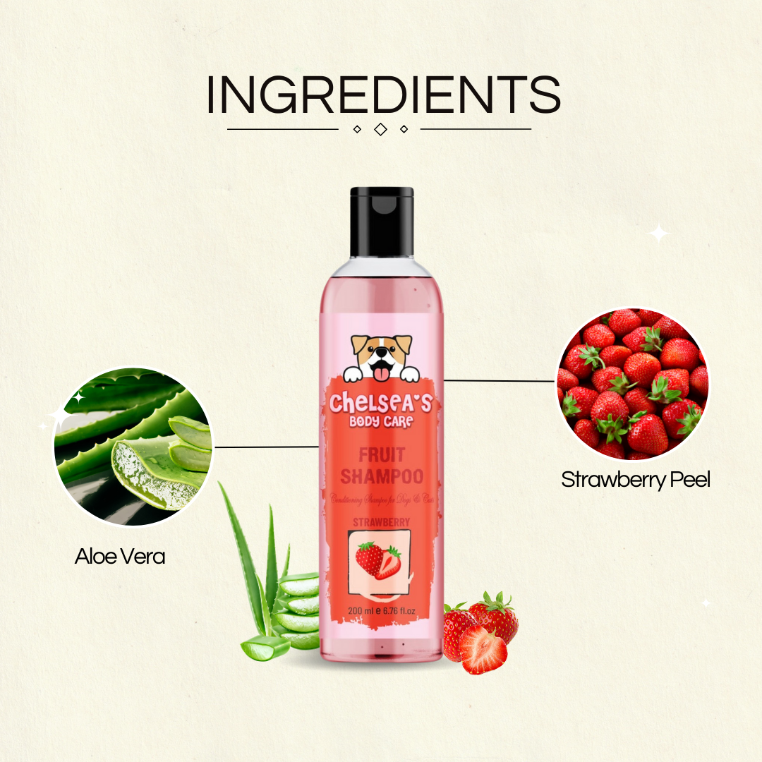 Dog Strawberry Shampoo - 200 ml