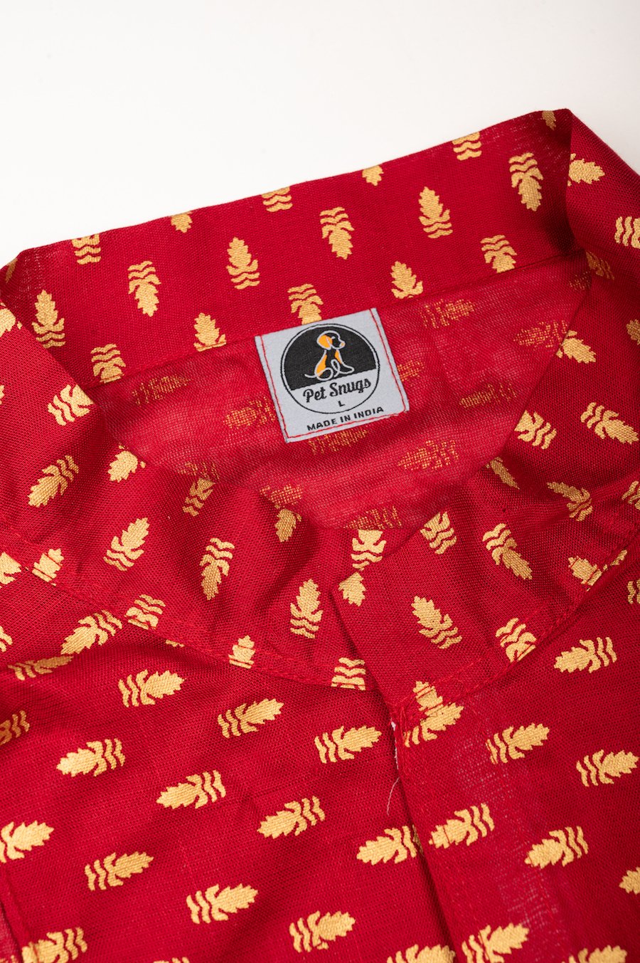 Traditional Red Printed Kurta