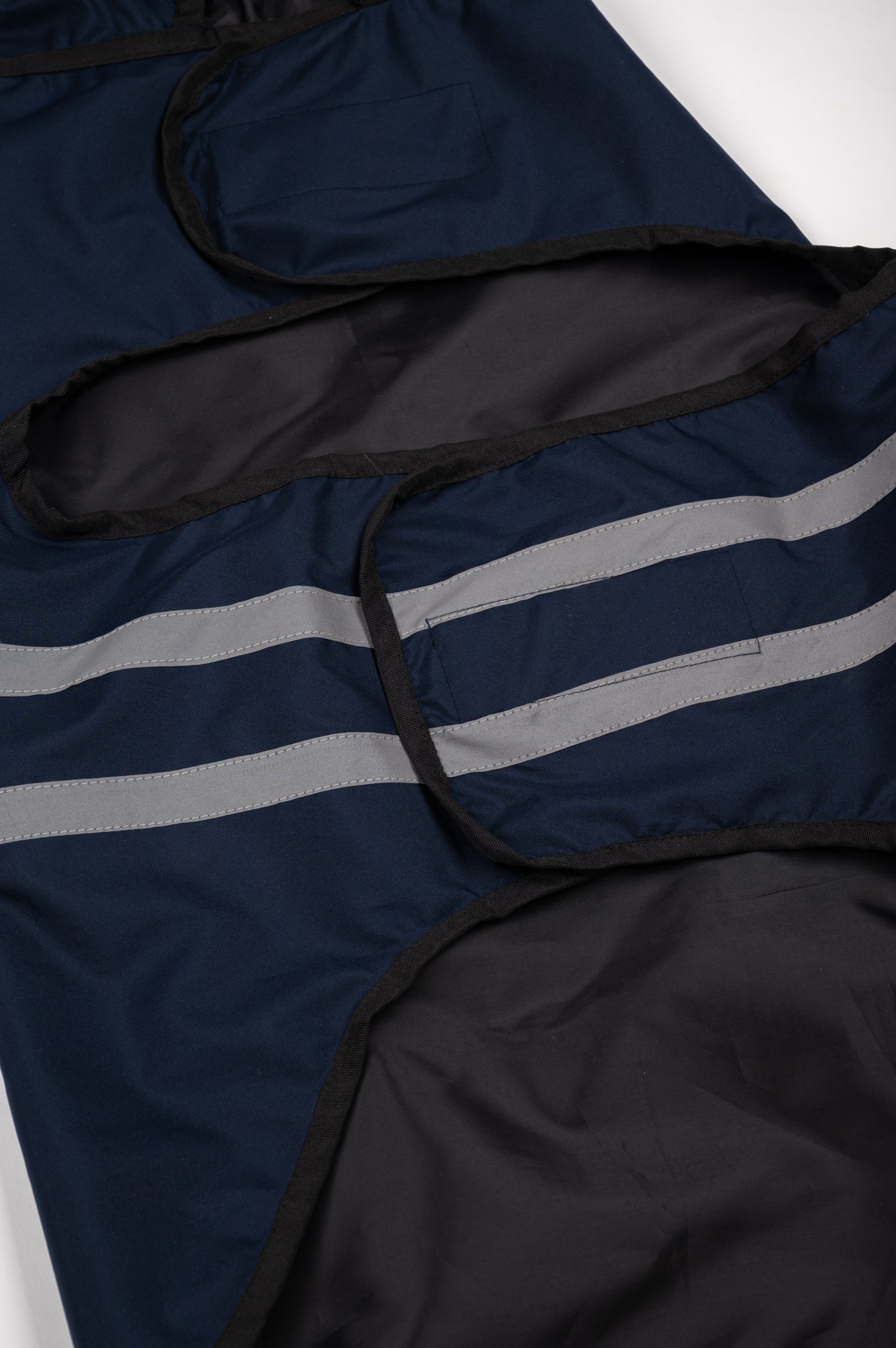 Navy Blue Reflective Raincoat for Cats