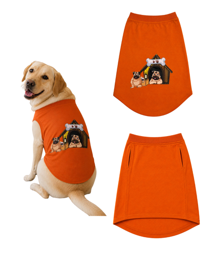Pet T-Shirt for Dogs & Cats | 100% Korean Cotton | Soft & Breathable Pet Tee