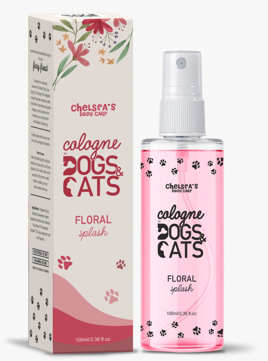 Chelsea's Body Care Floral Splash Cologne for Dogs & Cats, 100ml/3.38 fl.oz.