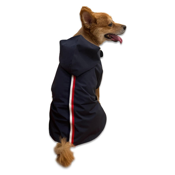 Navy Blue Raincoat for Dogs