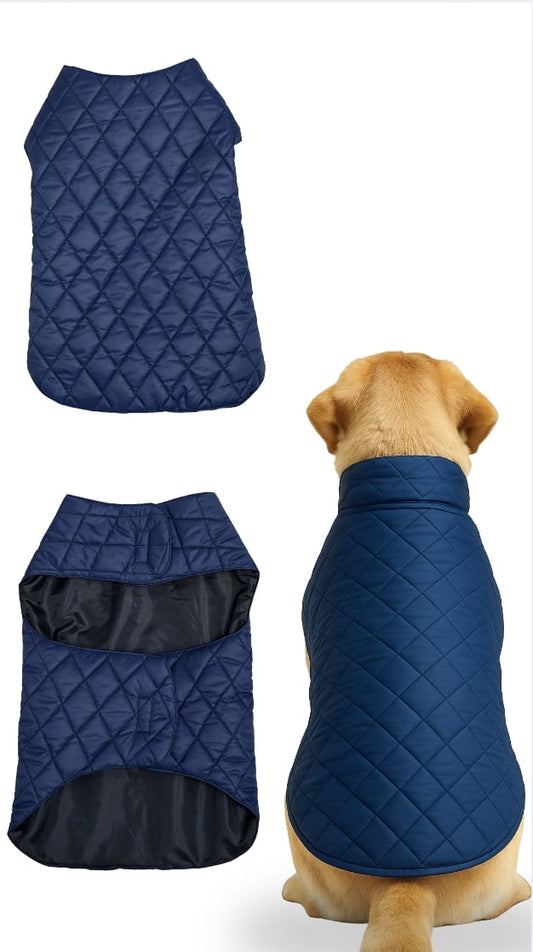 Petsnugs Navy Blue Puffer Quilted Jacket