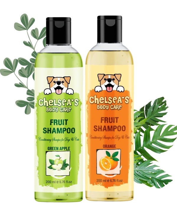 Orange & Green Apple Shampoo Combo || 200ml x 2