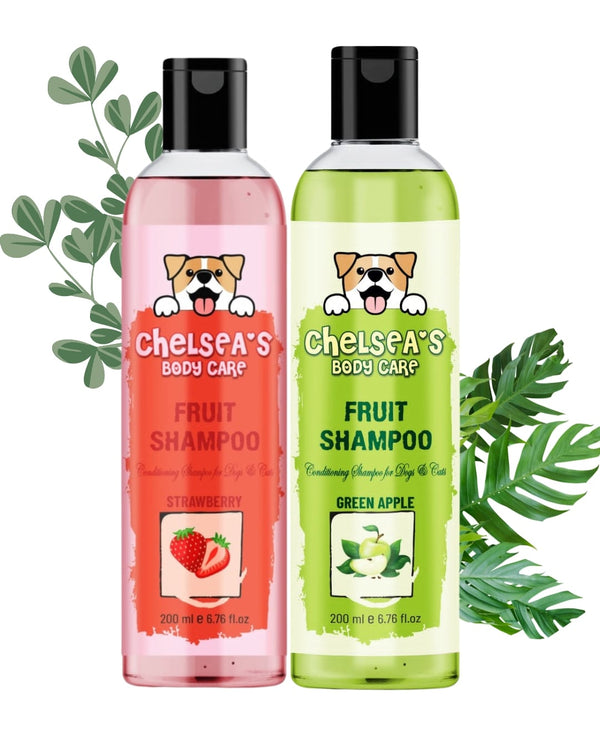 Pet Shampoo Combo – Strawberry & Green Apple – 2 x 200ml